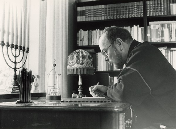Biblioteket i Linderås prästgård - September 1986